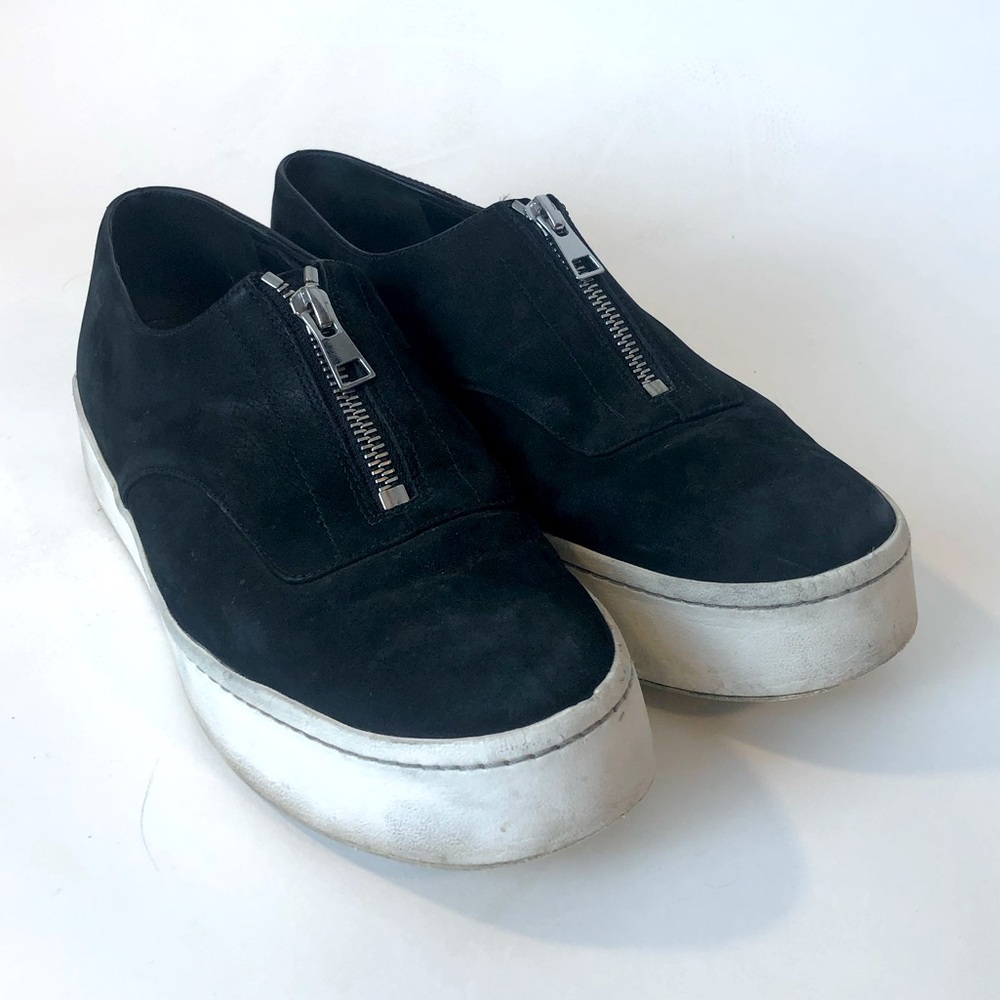 Vince Black Suede Sneakers Size 8